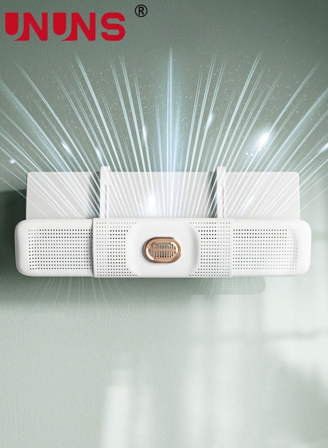 UNUNS Air Conditioner Deflector,Adjustable Air Deflector With Aromatherapy,Telescopic Air Conditioning Wind Baffle With Length 74-98cm For Wall Mounted Air Conditioners  - Image 1