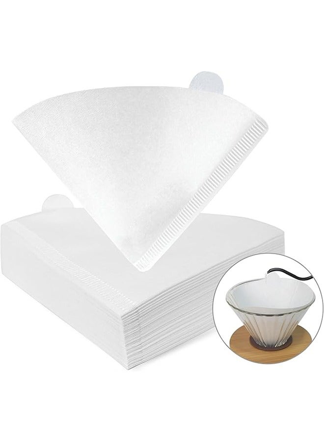 أكنزلмед عبوة من 100 قطعة من ورق فلتر القهوة المخروطي V01، مناسبة لشخص أو شخصين، متوافقة مع مرشحات القهوة الزجاجية والسيراميكية والقطرية العادية - Image 1