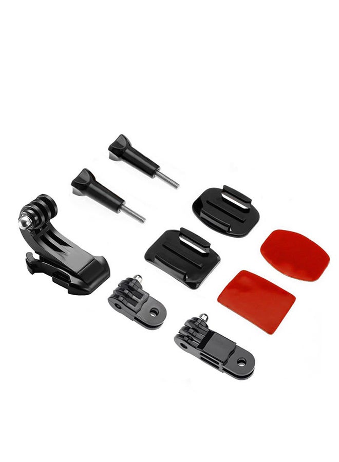 O Ozone Helmet Front Mount Accessories Kit for GoPro Hero 11 10 9 8 7 6 5 4 3& 3 Yi SJCAM and Other Action Camera Helmet Adhesive Sticky Mounts Extension Accessories  - Image 1