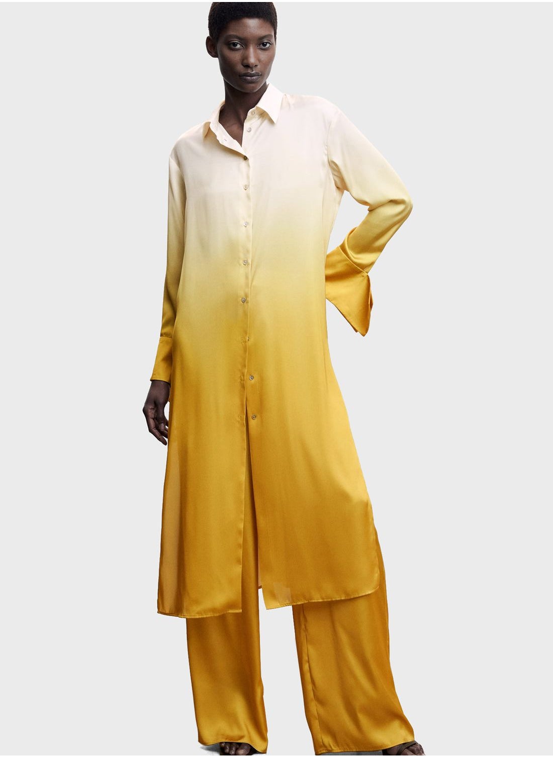 Mango yellow color clearance dress