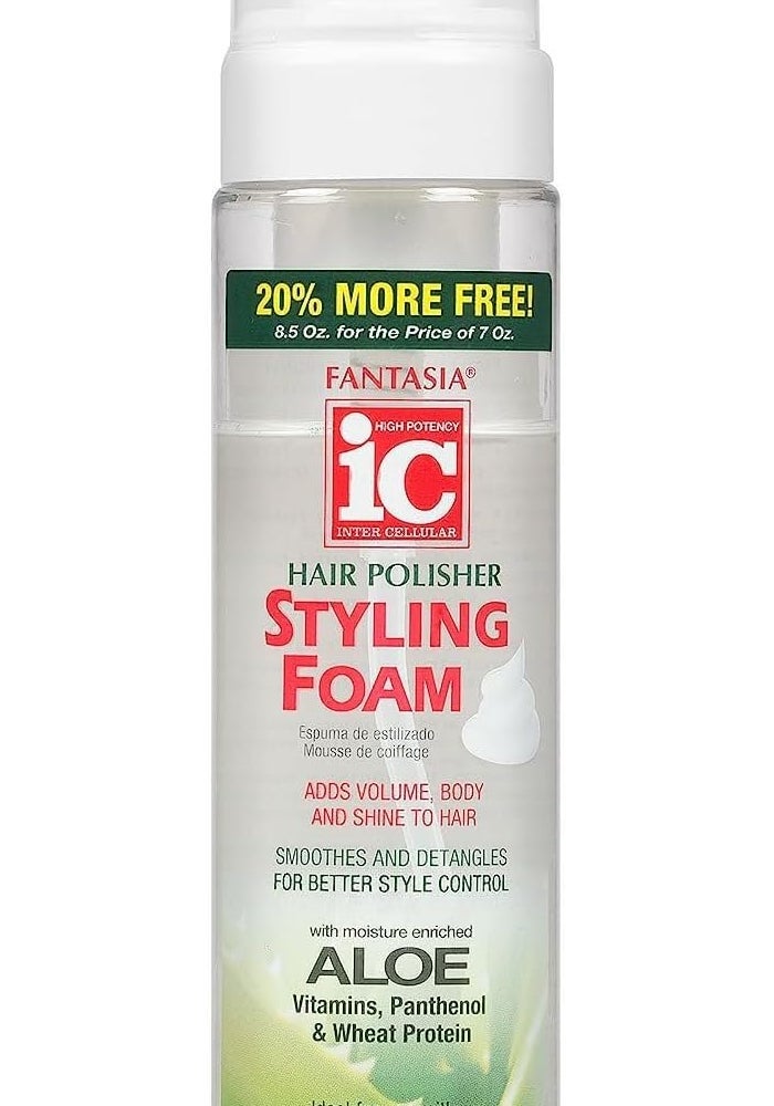 Fantasia IC Hair Polisher Styling Foam - 8.5 Ounce Volume and Shine Enhancer