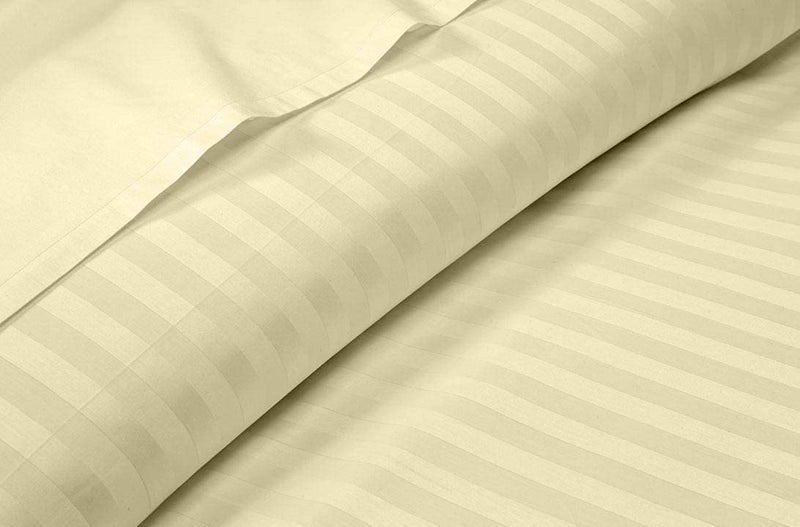 BALAJI EXPORT 1000 Thread Count 6 Piece Bedding Set 100 Egyptian Cotton 10 Deep Pocket Fitted Bedsheets Extra Soft Flat Bedsheets Pillow Covers Breatahble Comfy SetIvory StripeKing Size - Image 5