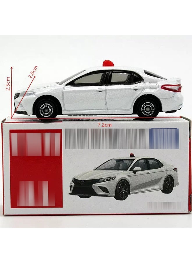 Genuine Alloy Car No. 31 White Camry Police Car Simulation Model Children's Car Boy Toy Car Collection Birthday Gift