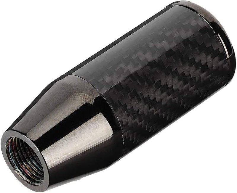Aluminum Alloy Carbon Car Knob, Manual Gear Stick Knob Head, Auto Shifter with Hand Feel, No Modification Required for Most Cars, - Image 1