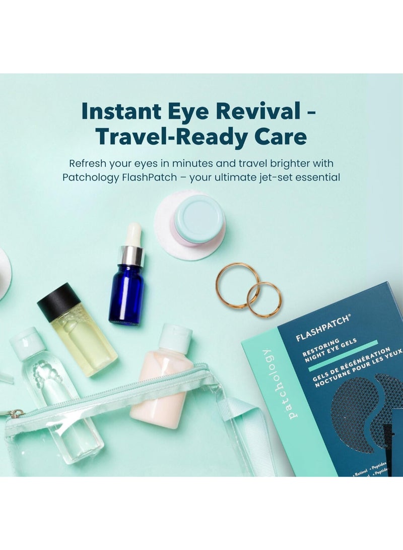 Patchology Night Eye Gels 5 Pairs – Overnight Recovery for Aging Eyes, Retinol & Peptides, Smoothing Treatment for Fine Line Relief 5 Pack - Image 5