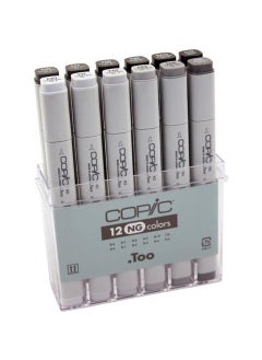 COPIC Copic Original Markers Set of 12 - Neutral Grey 