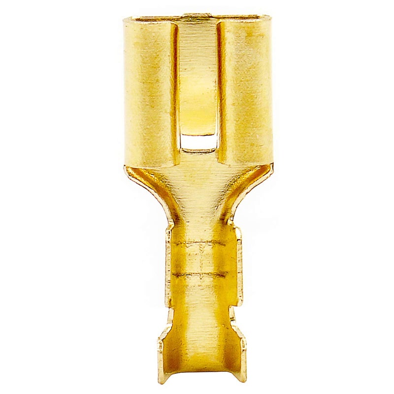 Baomain Female Spade Quick Splice Crimp Terminals 6.3mm Crimp Connector Non Insulated 100 Pcs - Image 5