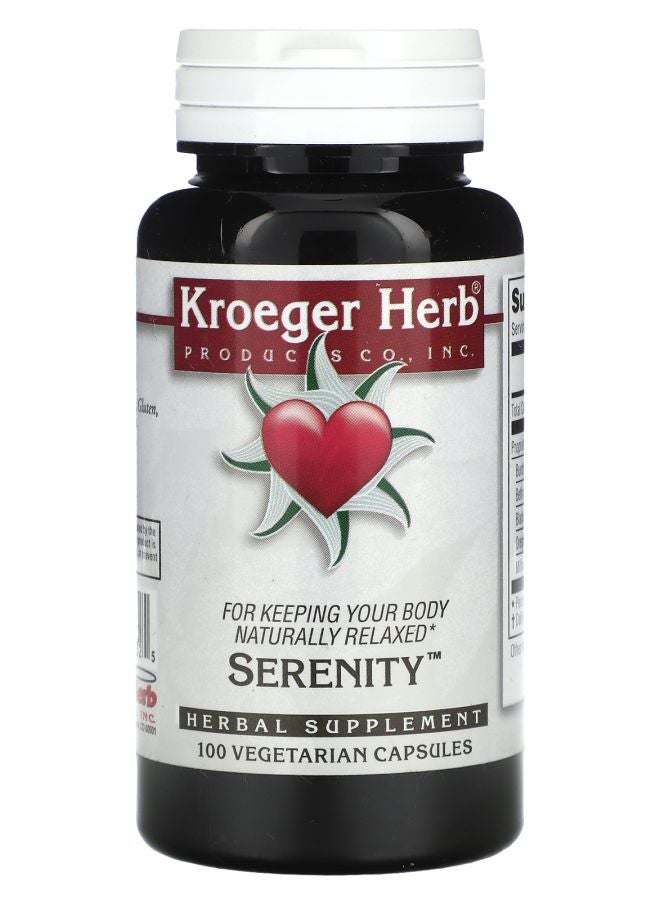 Kroeger Herb Co كبسولات سيرينيتي 100 نباتية