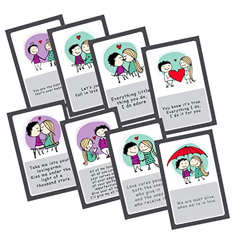 PUREZENTO I Love You: Love Story Romantic Cards: Cute Messages Cards Gift For Couples on Anniversaries, Valentines Set of 9 cards - Image 3