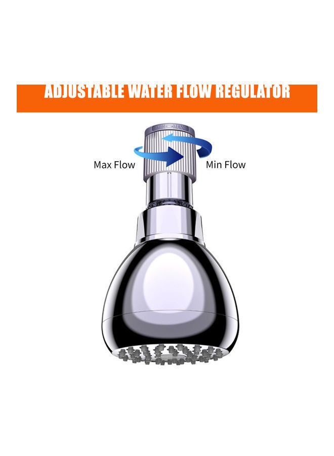 نيبمينينت رأس دش محمول باليد لتنظيم تدفق الماء أسود/ فضي 4.50 x 3.50 3.50سم - Image 4