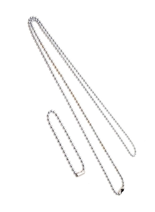 SBC Stainless steel 4.5 in and 27 in. military dog tag ball chain Ships in 1-2 days from USA! - Image 3