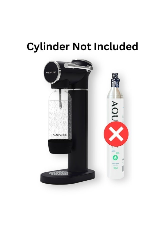 AQUALINE ESSENCE Sparkling Water Maker | Soda Maker | Standard Kit | CO₂ Cylinder Not Included | Black - Image 2