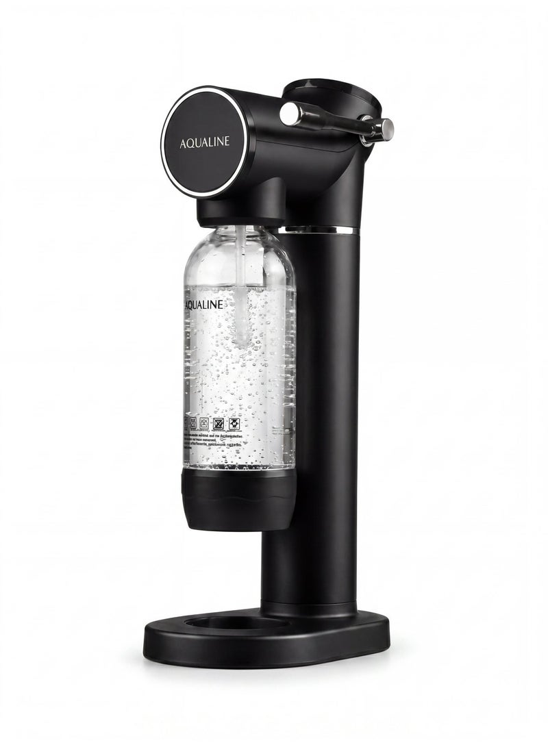 AQUALINE ESSENCE Sparkling Water Maker | Soda Maker | Standard Kit | CO₂ Cylinder Not Included | Black - Image 1