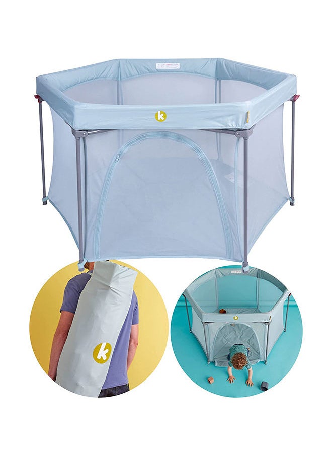 Koo-di - Happy Home Foldaway Playpen 0m-3y, Spring Water - Image 1