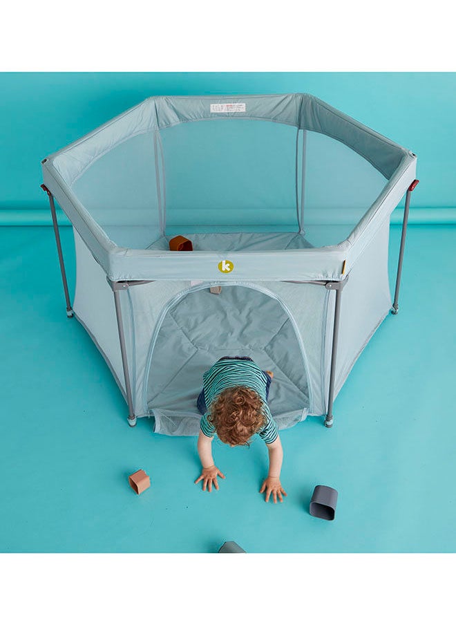 Koo-di - Happy Home Foldaway Playpen 0m-3y, Spring Water - Image 1