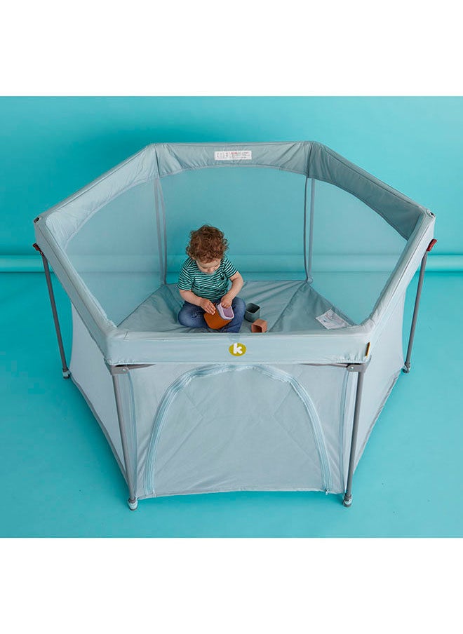 Koo-di - Happy Home Foldaway Playpen 0m-3y, Spring Water - Image 1