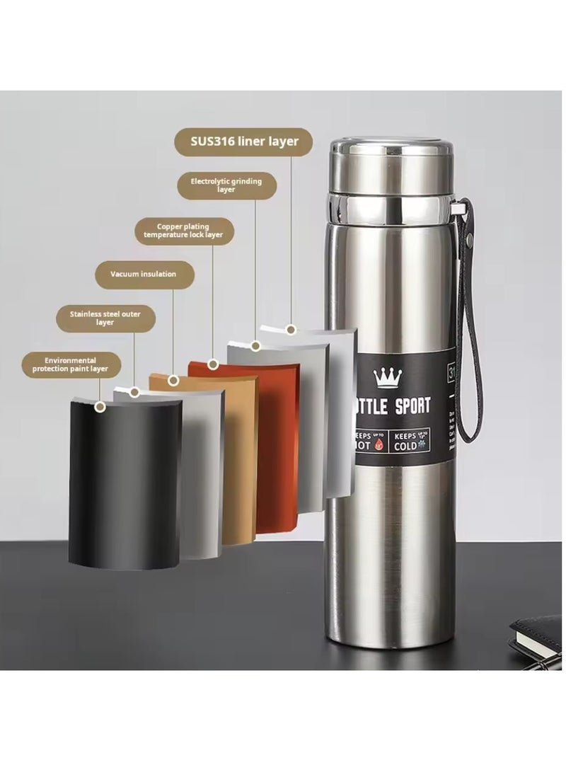 Spall Double Wall Stainless Steel Travel Mug, 1000ml Insulated Water Bottle, Thermos for Car, Outdoor - Image 3