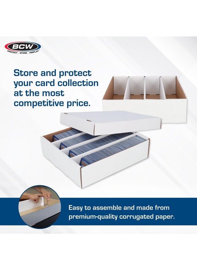 BCW - 5Ct Monster Box Trading Card Storage Box | Holds 3200 Cards | Sports Card Storage Boxes | Trading Card Box | Premium Cardboard Storage Box For Magic, Sports Cards | Assembly Required… - Image 1