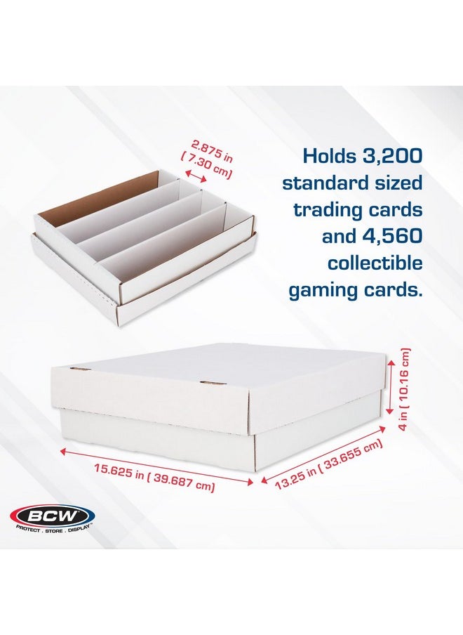 BCW - 5Ct Monster Box Trading Card Storage Box | Holds 3200 Cards | Sports Card Storage Boxes | Trading Card Box | Premium Cardboard Storage Box For Magic, Sports Cards | Assembly Required… - Image 1