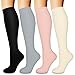 COOLOVER 4 Pairs Compression Socks for Women Men Circulation 1520mmHg Best Support for Nursing Athletic Cycling Flight - Image 1