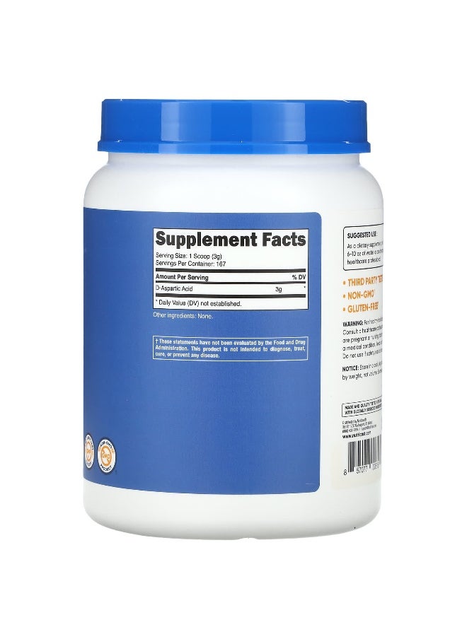 Nutricost Nutricost, D-Aspartic Acid, Unflavored, 17.6 oz (500 g)  - Image 2
