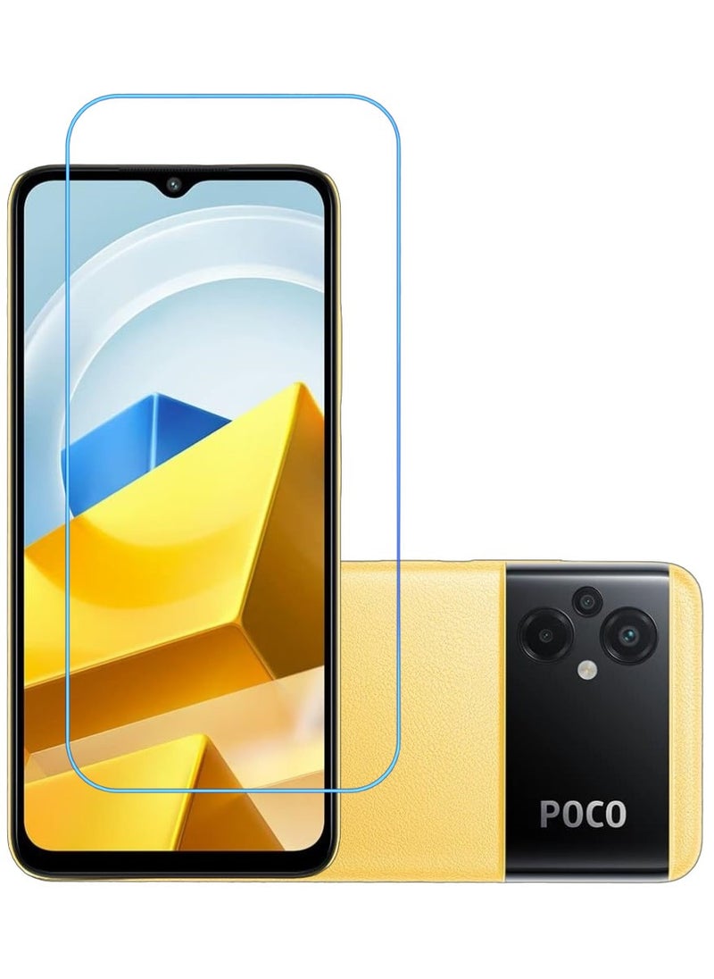 ACLIX Antistatic ESD Dustproof Premium Quality High Definition Clear Tempered Glass Screen Protector Designed For Xiaomi Poco M5 - Image 1