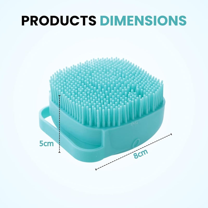 Riviox Soft Silicone Pet Grooming Brush with Shampoo Dispenser - 2-in-1 Bathing & Shedding Brush for Dogs and Cats - Image 5
