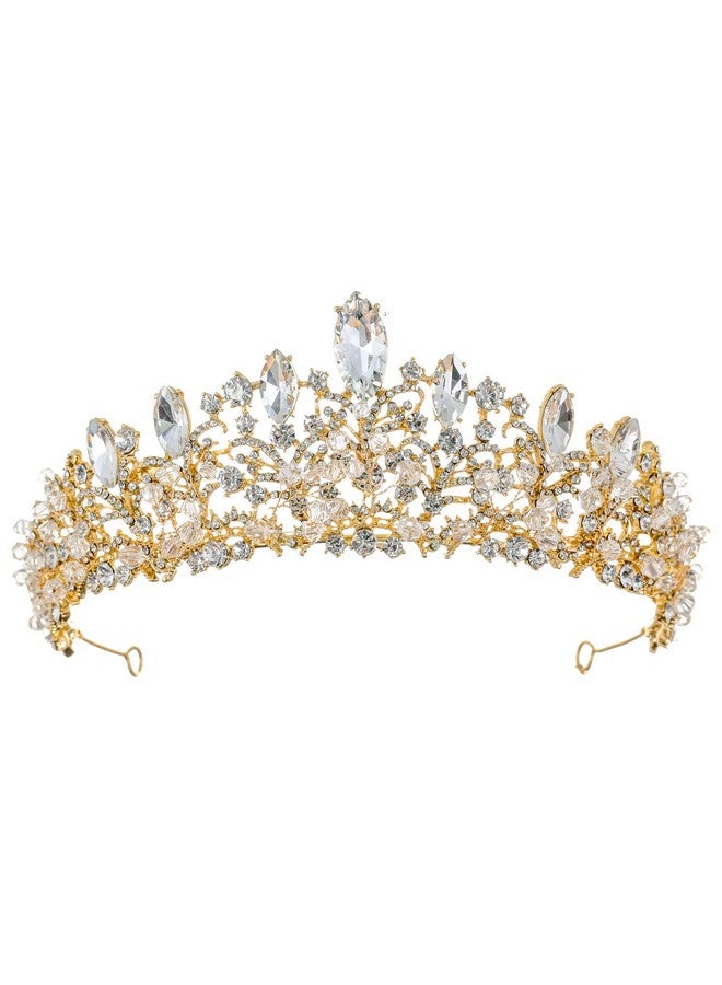 SAMKY Wedding Hair Accessories Bridal Tiara Crown With Rhinestone Crystal Bride'S Headpiece - Image 1