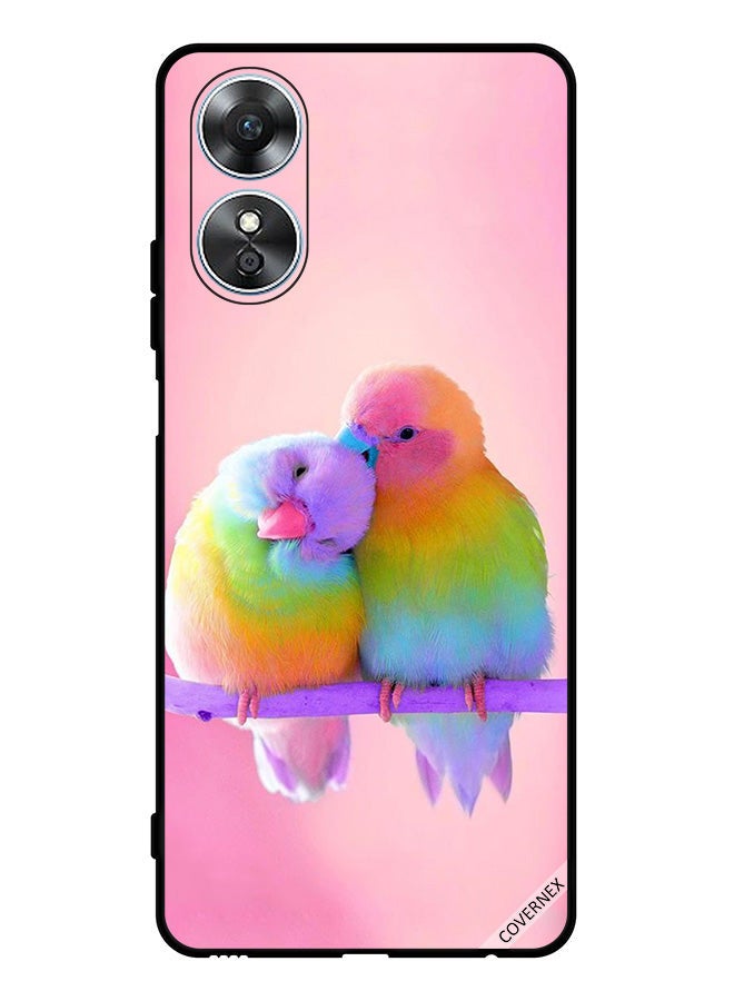 Covernex Protective Case Cover For Oppo A17 Cute Birds - Image 1