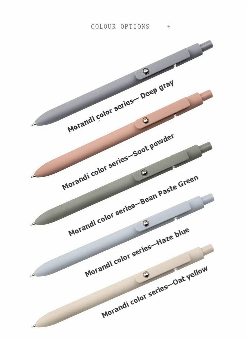 SYOSI 0.5 Gel Pen Cute Kawaii Pens Boxed Pen Office Pen Fine Point Signing Pen Retractable Rolling Ball Quick dry Ink Pens Black Ink Smooth Writing Pen for School Office Home 5pcs (Lively Colors)  - Image 2