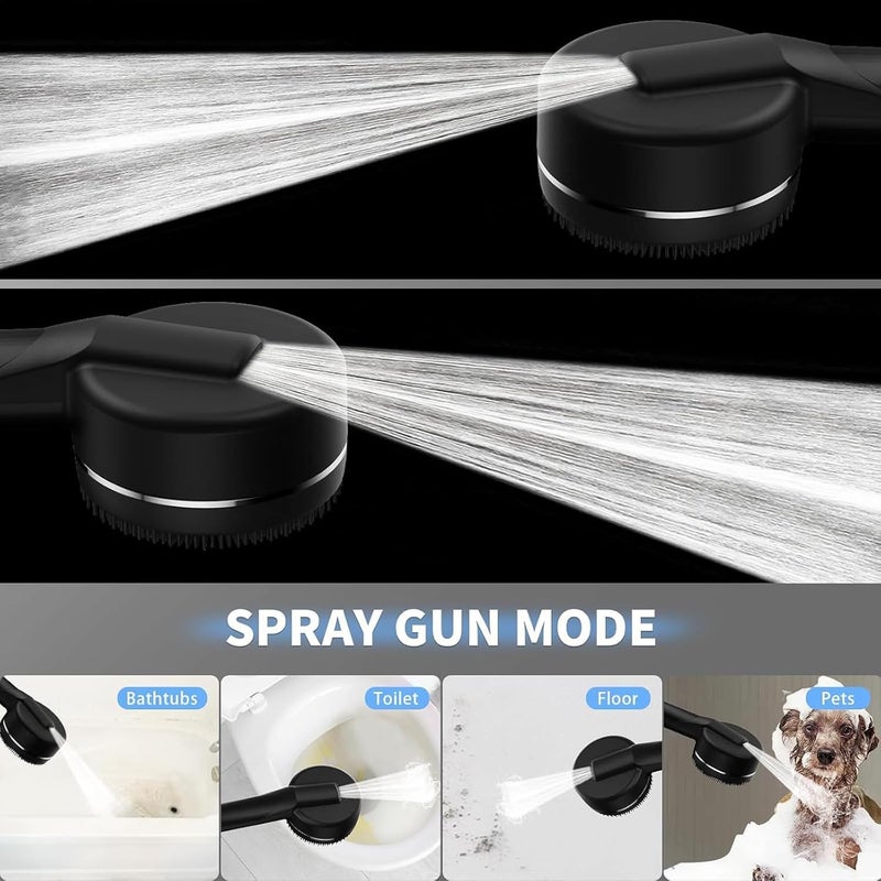 High Pressure Shower Head with 200cm Hose - 4 Modes Spray Rainfall Spa - Image 5