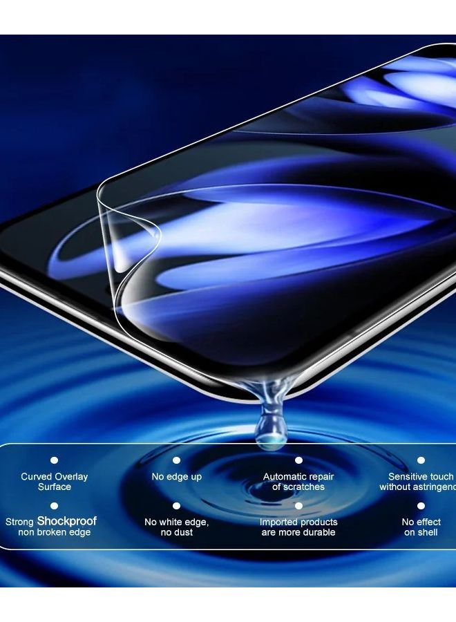 Google Pixel 9 Pro XL HD Full Coverage Hydrogel Film Self Healing Bubble Free Touch Sensitive - Image 4