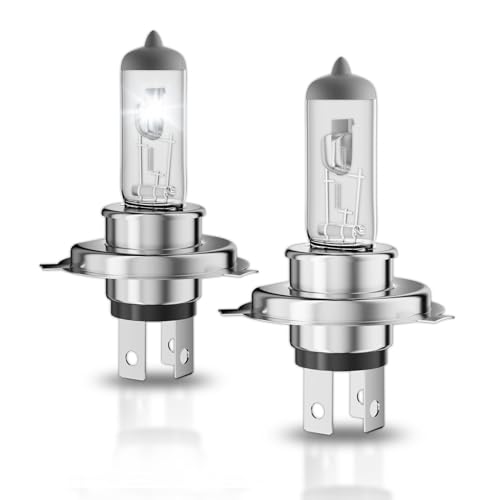 OKOENIEO 9003/H4 Halogen Headlight Bulb, 12V 55W Head Lamps, 4000 Lumens, 3800K，H4 Head Light Bulbs for Car, High and Low Beam，Automotive Light Bulbs，Pack of 2 - Image 1
