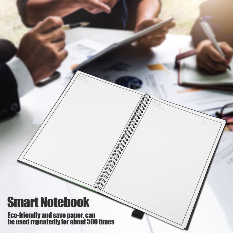 Erasable Smart Notebook: Waterproof Wear Resistant, 500+ Reuses - Eco-Friendly Premium Paper, Cloud Sync for Students, Teachers, Artists, Travel & Office Use - Image 2