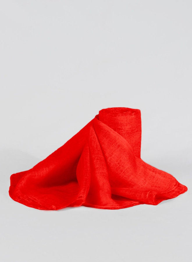 BAJRA 100% Premium Handmade Cashmere Shawl in Red, Traditionally Woven All-in-One Shawl, Wrap & Scarf  - Image 1