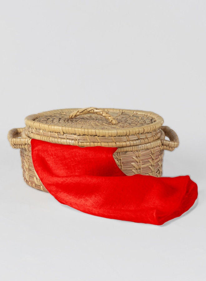 BAJRA 100% Premium Handmade Cashmere Shawl in Red, Traditionally Woven All-in-One Shawl, Wrap & Scarf  - Image 4