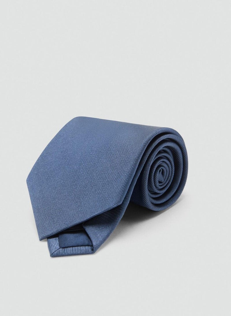 Mango Man Plain silk tie - Image 3