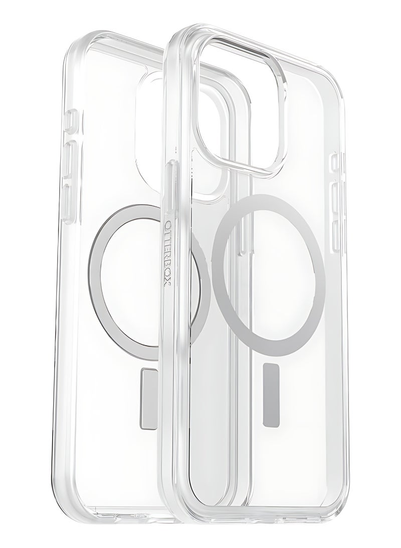 AJYAL Clear Magnetic Case for iPhone 17 Pro Max [Magnetic Wireless Charging] Shockproof Phone Bumper Case, Anti-Scratch Classic Hybrid Case for iPhone 17 Pro Max [Clear Back] - Image 2