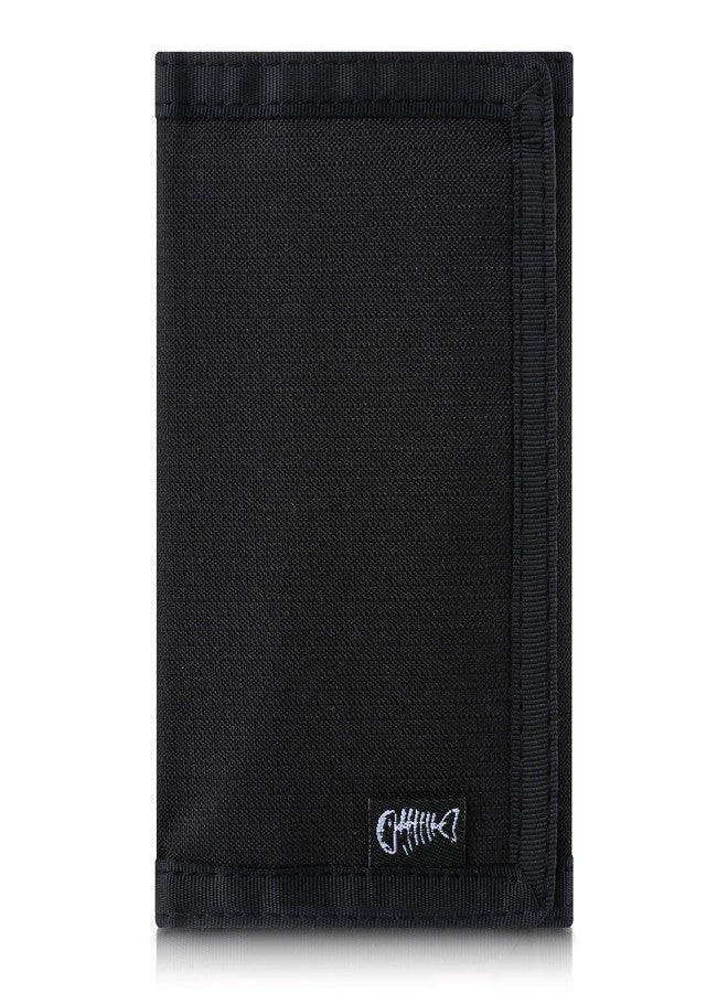 FORYEE Men’s Nylon Trifold RFID Wallet with ID Window, Slim Security Wallet for Card Cash Holder, Modern Fashion Stylish Wallet Gifts for Teen Boys and Men, One Size -Black - Image 1