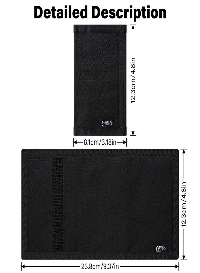 FORYEE Men’s Nylon Trifold RFID Wallet with ID Window, Slim Security Wallet for Card Cash Holder, Modern Fashion Stylish Wallet Gifts for Teen Boys and Men, One Size -Black - Image 2