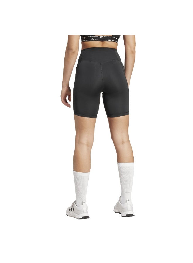 Adidas Opt Ess St 7In Black Training Tights For Women 2XS  - Image 3