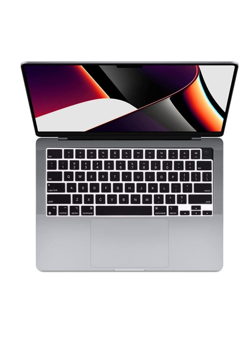 حافظة 3 في 1 متوافقة مع ماك بوك اير 15 بوصة إصدار 2024 2023 M3 M2 طراز A3114 A2941 مع Touch ID وشاشة Retina، حافظة بلاستيكية صلبة للكمبيوتر المحمول + غطاء لوحة مفاتيح + واقي شاشة، أسود