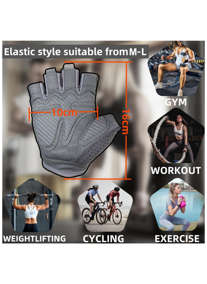 DRAVEN - GG - DRAVEN-GG Gym Gloves Women & Men Breathable Workout Gloves Silicone Non Slip Padded Palm, Enhanced Grip, Smooth Silk Fabric,Multi-purpose Exercise Gloves For Sport Training Cycling Weightlifting - Image 1