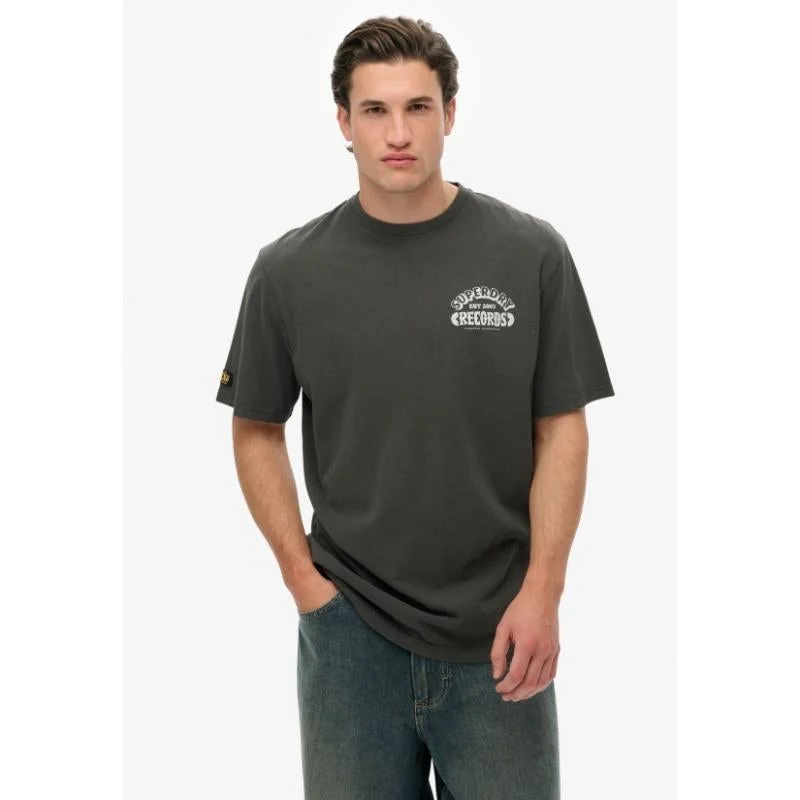Superdry  Record Label Oversized T-Shirt for Men | Best Price UAE