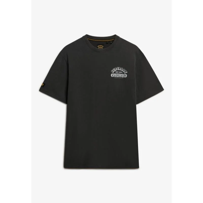 Superdry  Record Label Oversized T-Shirt for Men | Best Price UAE