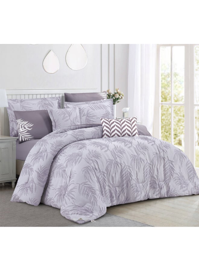 LEVORE Quilt Set From Levore With A Durable And Soft Fabric And A Modern And Distinctive Pattern That Satisfies All Tastes 8 Pieces King Size