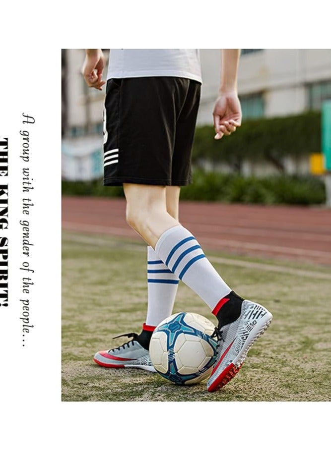 Fashion Football Boots, Unisex High-Top Soccer Athletics Training Sport Football Shoes, Non-Slip Soccer Shoes Sneakers for Child Teens Boy Girl Adult  - Image 5