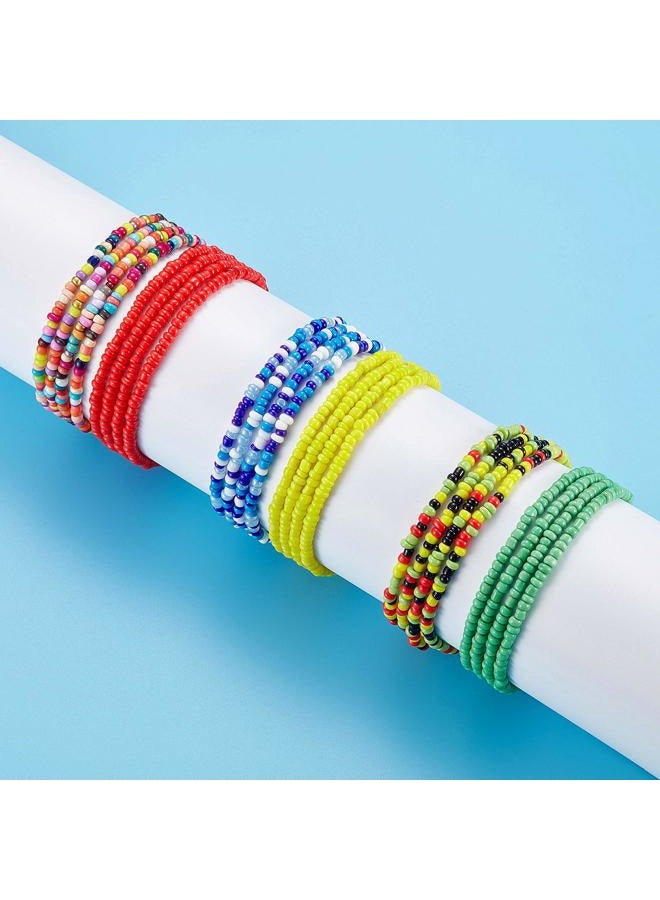 Hicarer 20 Pieces Waist Bead Jewelry Women Waist Chain Colorful Body Chain Beach Bikini Belly Chains for Women Girls Summer - Image 2