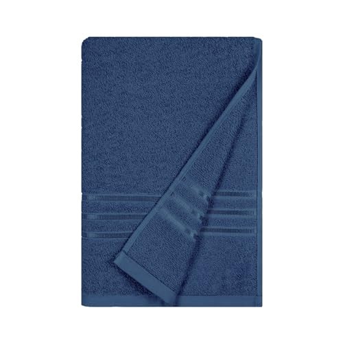 MYTRIDENT Bath Towel | Comfort Living | Quick Drying | Travel Friendly | for Men/Women | 1 Piece Large Size | 100% Cotton 400 GSM | 70 x 140 cms - New Navy - Image 2