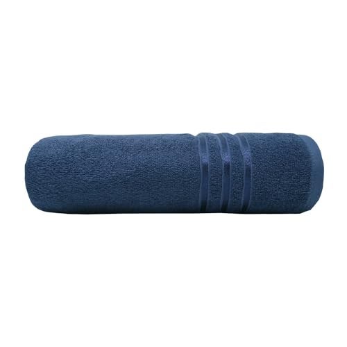 MYTRIDENT Bath Towel | Comfort Living | Quick Drying | Travel Friendly | for Men/Women | 1 Piece Large Size | 100% Cotton 400 GSM | 70 x 140 cms - New Navy - Image 3